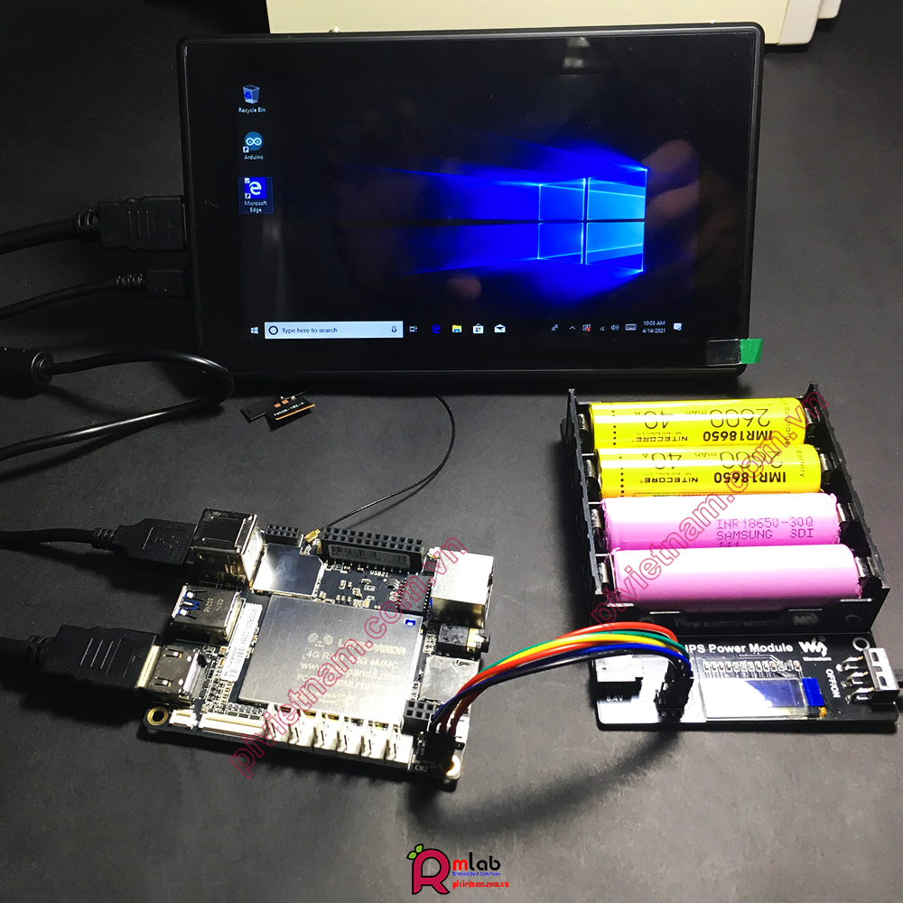 Module UPS dành cho NVIDIA Jetson Nano Dev KIT Waveshare (Chưa bao gồm PIN)